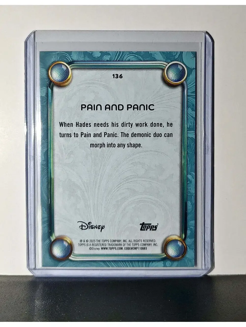 Pain and Panic 2025 Topps Disney Wonder #136 Diamond Card Hercules